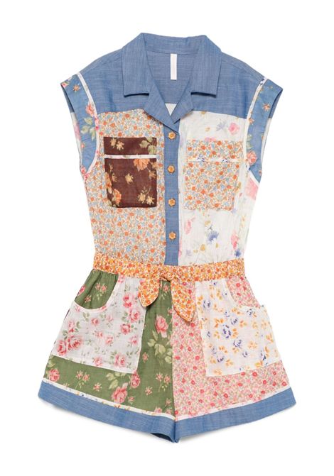 Tuta con stampa floreale ZIMMERMANN KIDS | 4668YSS252SPLICED SPLI